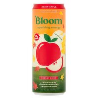 Bloom Crisp Apple Sparkling Energy Drink, 12 fl oz