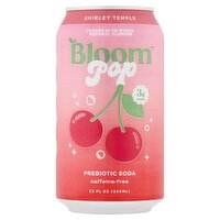 Bloom Shirley Temple Pop Prebiotic Soda, 12 fl oz