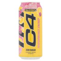 C4 Performance Energy Pink Lemonade Zero Sugar Energy Drink, 16 fl oz