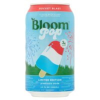 Bloom Pop Rocket Blast Prebiotic Soda Limited Edition, 12 fl oz