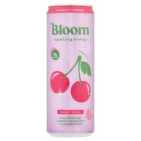 Bloom Sparkling Energy Shirley Temple Energy Drink, 12 fl oz