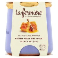 La Fermière Orange Blossom Honey Creamy Whole Milk Yogurt, 4.9 oz