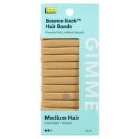 Gimme Beauty Bounce Back Medium Hair Blonde Hair Bands, 12 count
