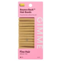 Gimme Beauty Bounce Back Fine Hair Blonde Hair Bands, 12 count