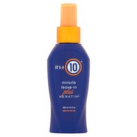 It's a 10 Miracle Plus Keratin Leave-In, 4 fl oz