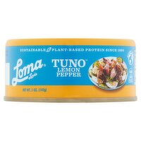 Loma Linda Tuno Lemon Pepper Fishless Tuna, 5 oz, 5 Ounce