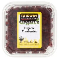 Fairway Organic Cranberries, 5 oz