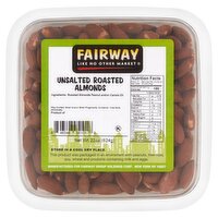 Fairway Unsalted Roasted Almonds, 22 oz