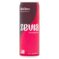 Zevia Black Cherry Zero Sugar Soda, 12 fl oz