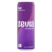 Zevia Grape Zero Sugar Soda, 12 fl oz