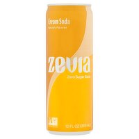 Zevia Cream Zero Sugar Soda, 12 fl oz