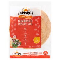 Tumaro's Carb Wise Sundried Tomato Basil Wraps, 8 count, 11.2 oz