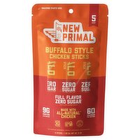 New Primal Buffalo Style Chicken Sticks, 1 oz, 5 count