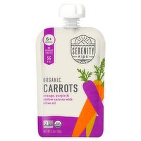 Serenity Kids Organic Carrots Baby Food, 6+ Months, 3.5 oz