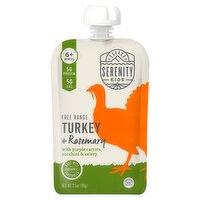 Serenity Kids Free Range Turkey + Rosemary Baby Food, 6+ Months, 3.5 oz