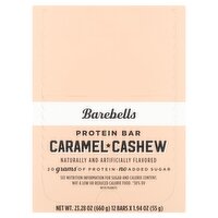Barebells Caramel Cashew Protein Bar, 1.94 oz, 12 count