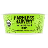 Harmless Harvest Unsweetened Plain Organic Cultured Coconut, 4.4 oz