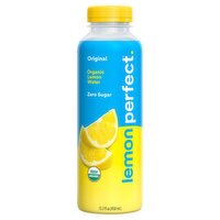 Lemon Perfect Zero Sugar Original Organic Lemon Water, 15.2 fl oz, 15.2 Fluid ounce