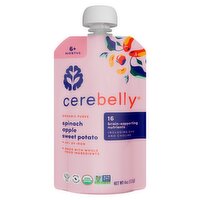 Cerebelly Spinach Apple Sweet Potato Organic Puree, 6+ Months, 4 oz