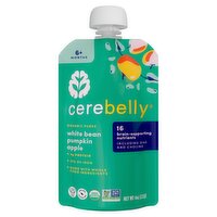 Cerebelly White Bean Pumpkin Apple Organic Puree, 6+ Months, 4 oz