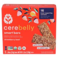 Cerebelly Strawberry Beet Soft & Chewy Organic Toddler Smart Bars, 0.84 oz, 5 count