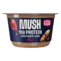 Mush 15g Protein PB&J Overnight Oats, 5.5 oz
