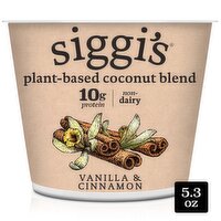 Siggi's Vanilla Cinnamon Plant-Based Coconut Blend Yogurt, 5.3 oz, 5.3 Ounce