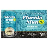 Cigar City Brewing Florida Man Double IPA Beer, 6 count, 12 fl oz