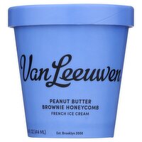 Van Leeuwen Peanut Butter Brownie Honeycomb French Ice Cream, 14 fl oz