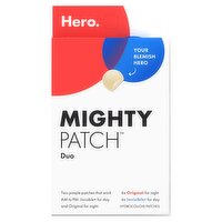 Hero. Mighty Patch Duo Hydrocolloid Patches, 12 count