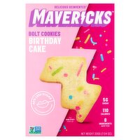 Mavericks Birthday Cake Bolt Cookies, 7.04 oz