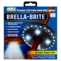 Home Innovations Brella-Brite Premier LED Patio Umbrella Lights!