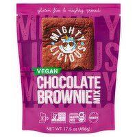 Mightylicious Vegan Chocolate Brownie Mix, 17.5 oz
