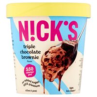 Nick's Triple Chocolate Brownie Flavor Light Ice Cream, 1 pint