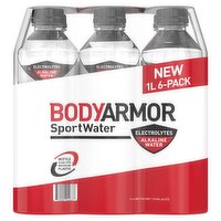 BodyArmor SportWater Alkaline Water pH 9+ Sport Drinks, 1.59 gal, 6 count