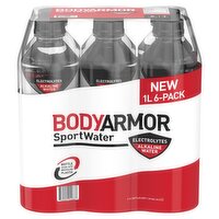 BodyArmor Alkaline Sportwater with Electrolytes, 33.8 fl oz, 6 count