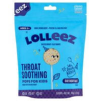 Lolleez Throat Soothing Pops for Kids Birthday Cake, Ages 3+, 15 count, 3.70 oz