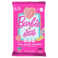 Sweet Loren's Barbie Pink Heart Shapes Sugar Cookie Dough, 12 count, 9.6 oz, 9.6 Ounce