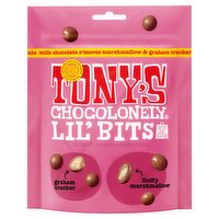 Tony's Chocolonely Milk Chocolate S'mores Marshmallow & Graham Cracker Mix Lil' Bits, 4 oz