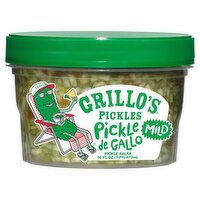 Grillo's Pickles De Gallo Mild Pickle Salsa, 16 fl oz