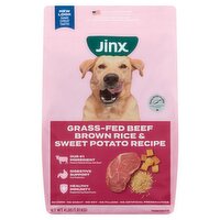 Jinx Grass-Fed Beef Brown Rice & Sweet Potato Recipe Premium Food For Dogs, 4 lbs