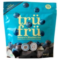 Trü Frü Nature's Blueberries in White & Dark Chocolate, 8 oz, 8 Ounce