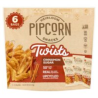 Pipcorn Cinnamon Sugar Twists, 1 oz, 6 count