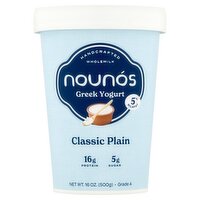 Nounós Classic Plain Greek Yogurt, 16 oz