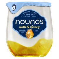 Nounós Milk & Honey Handcrafted Greek Strained Yogurt, 5.3 oz