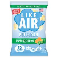 Like Air Jalapeño Cheddar Flavored Puffcorn Limited Edition, 4 oz