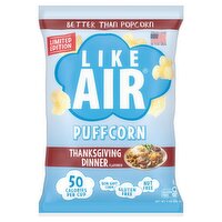 Like Air Thanksgiving Dinner Flavored Puffcorn Limited Edition, 4 oz