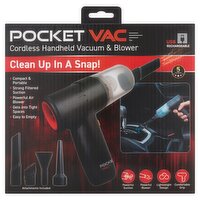 Pocket Vac Cordless Handheld Vacuum & Blower