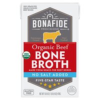  Bonafide Provisions No Salt Added Organic Beef Bone Borth, 16.9 oz
