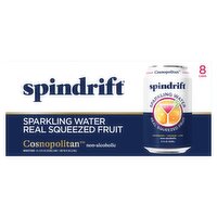 Spindrift Cosnopolitan Real Squeezed Fruit Unsweetened Sparkling Water, 12 fl oz, 8 count